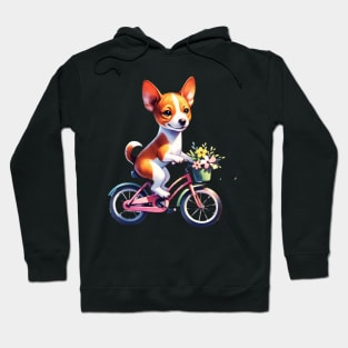 Basenji Puppy Biking Hoodie